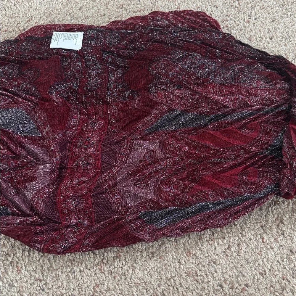Target Red and Grey Infinity Sparkle Scarf